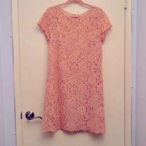 Blush Pink Lace Dress